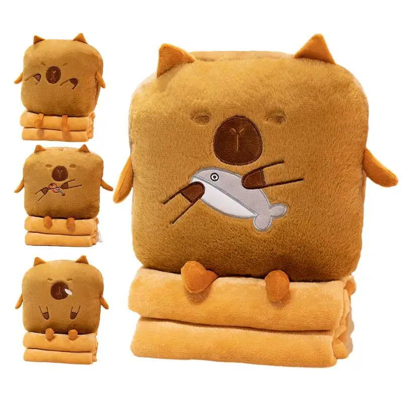 Travel Blanket And Pillow Multi-Function Plush Pillow With Blanket Winter Hugging Pillow Stuffed Animals For Sleeping Travelling
Travel Blanket And Pillow Multi-Function Plush Pillow With Blanket Winter Hugging Pillow Stuffed Animals For Sleeping Travelling