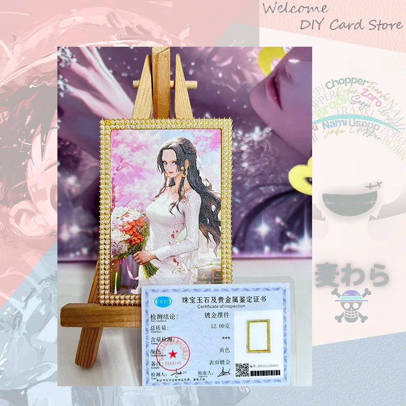 Japanese Anime ONE PIECE Metal Drill Card No. 55 with Certificate Tashigi Nefertari D. Vivi Boa Hancock Collectible Cards
Japanese Anime ONE PIECE Metal Drill Card No. 55 with Certificate Tashigi Nefertari D. Vivi Boa Hancock Collectible Cards