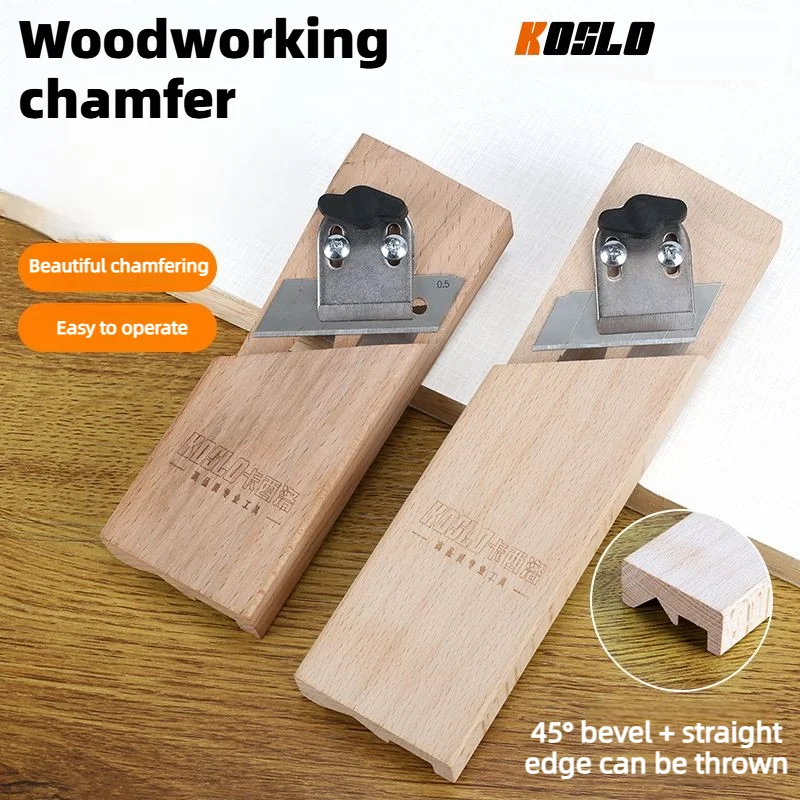 KOSLO 45-Degree Bevel Edge Chamfering Tool Beech Manual Woodworking Corner Cutter Wood Drywall Precise Edge Smoothing Trimming
KOSLO 45-Degree Bevel Edge Chamfering Tool Beech Manual Woodworking Corner Cutter Wood Drywall Precise Edge Smoothing Trimming