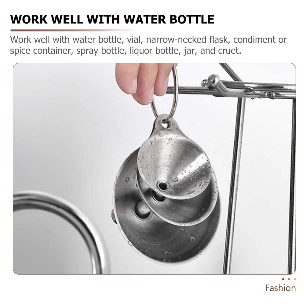 1 set Stainless Steel Kitchen Funnel Set Reusable for Small Bottles Filling Food Funnel Home Kitchen Bar Tools
1 set Stainless Steel Kitchen Funnel Set Reusable for Small Bottles Filling Food Funnel Home Kitchen Bar Tools