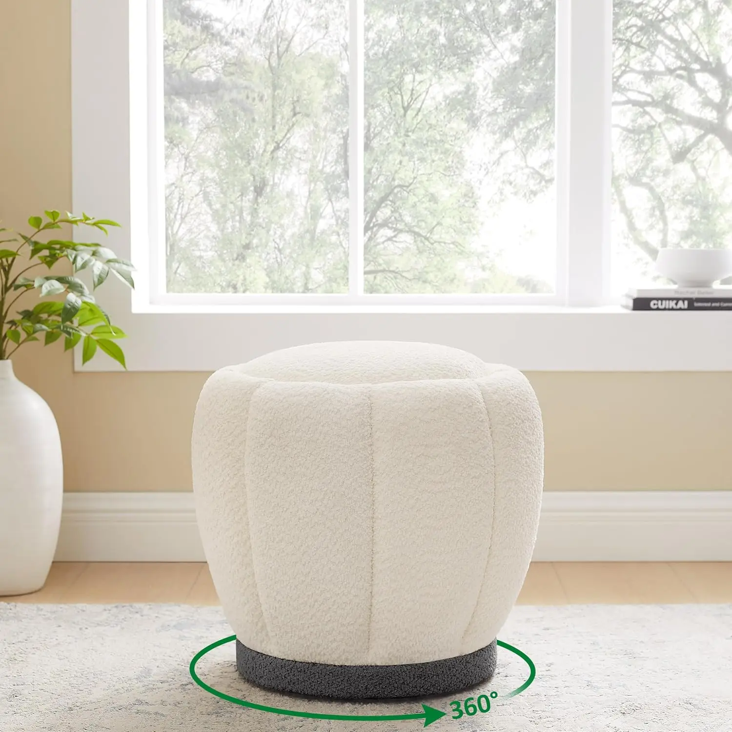 Multi-Functional Swivel Ottoman, Can Be Used As A Bedroom Vanity Chair, Living Room Footstool And Entryway Shoe-Changing Foot
Multi-Functional Swivel Ottoman, Can Be Used As A Bedroom Vanity Chair, Living Room Footstool And Entryway Shoe-Changing Foot