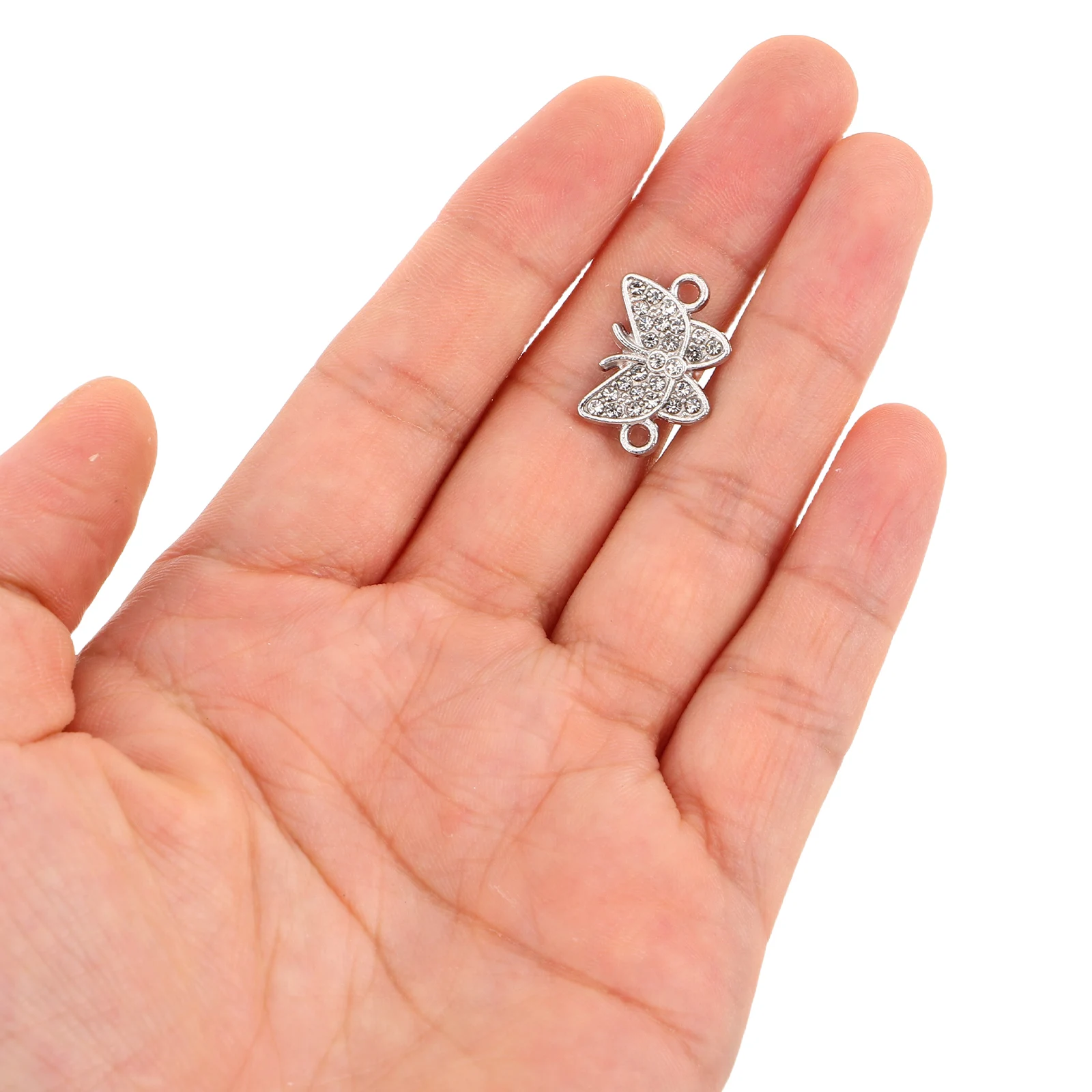 20 Pcs Alloy Jewelry Accessories Brass Butterfly Pendants Silver Crystal Rhinestone
20 Pcs Alloy Jewelry Accessories Brass Butterfly Pendants Silver Crystal Rhinestone