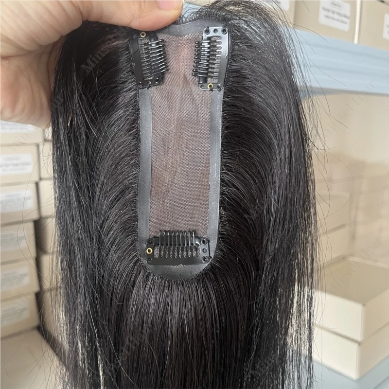 5x13cm Human Hair Topper Mono Base Bleachable #27 3 Clips Lightweight Breatheable Realistic Part 20/25cm Invisible Part Hair
5x13cm Human Hair Topper Mono Base Bleachable #27 3 Clips Lightweight Breatheable Realistic Part 20/25cm Invisible Part Hair