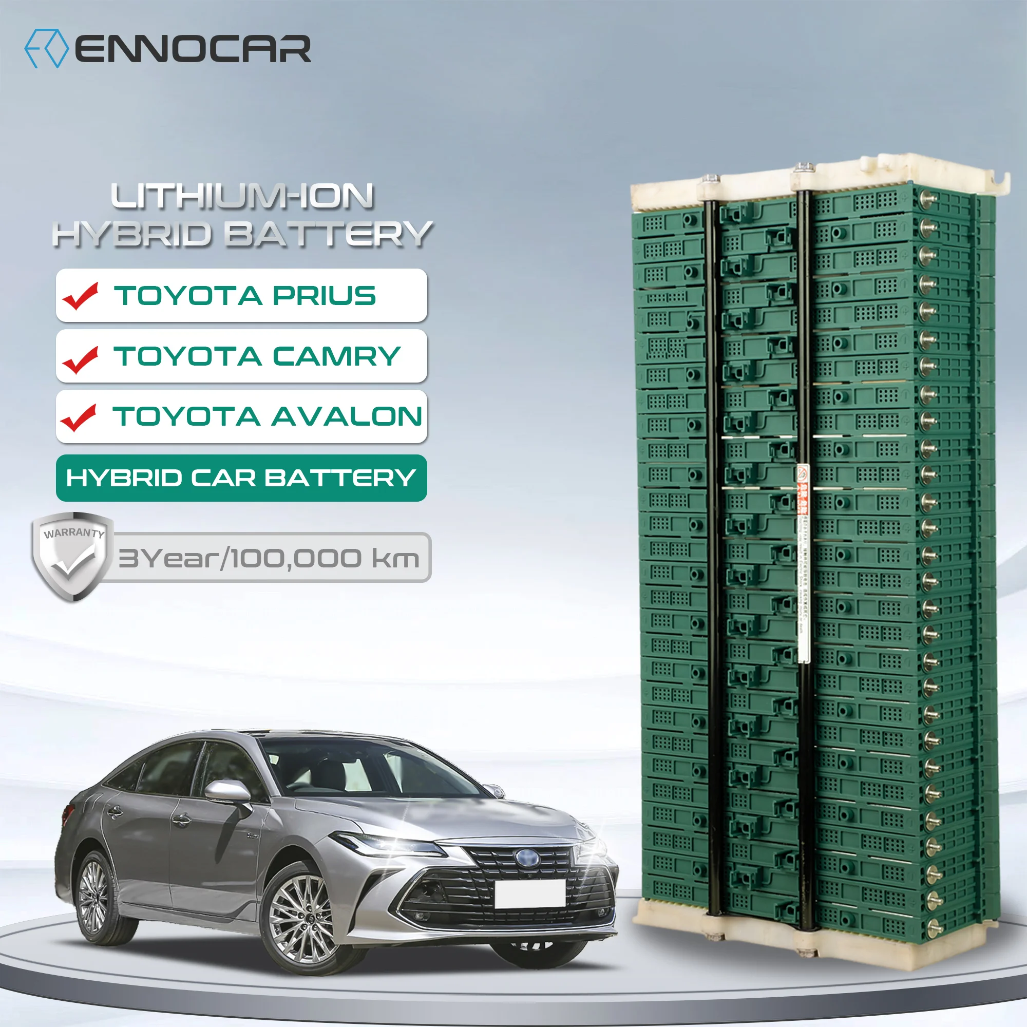 245V 6.5Ah Car Prismatic Lithium Ion Batteries For Avalon Camry XV40 XV50 RAV4 Hybrid Auto Batteries Replacement
245V 6.5Ah Car Prismatic Lithium Ion Batteries For Avalon Camry XV40 XV50 RAV4 Hybrid Auto Batteries Replacement