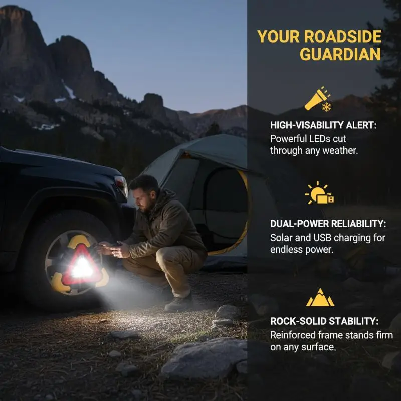 1 Set Portable Flashing Light On Hand Car LED Work Lights Triangle Warning Sign Emergency Breakdown Road Safety Alarm Lamp
1 Set Portable Flashing Light On Hand Car LED Work Lights Triangle Warning Sign Emergency Breakdown Road Safety Alarm Lamp
