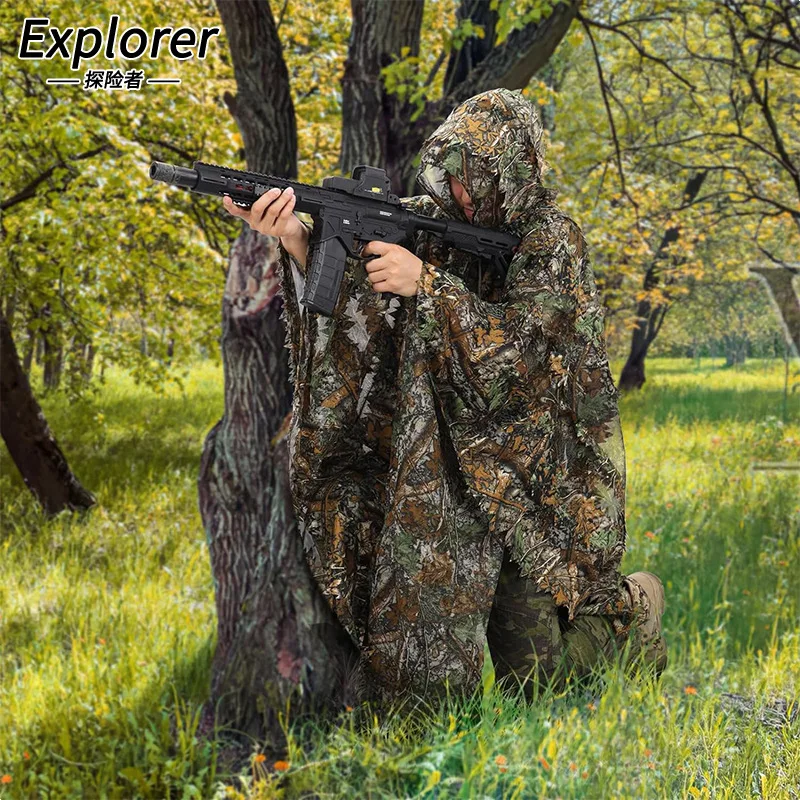 Jungle Cloak Camouflage Suit 3D Maple Tree Biomimetic Clothing Suit Bionic Outdoor Bird Watching Photography Hunting Camo Mantle
Jungle Cloak Camouflage Suit 3D Maple Tree Biomimetic Clothing Suit Bionic Outdoor Bird Watching Photography Hunting Camo Mantle