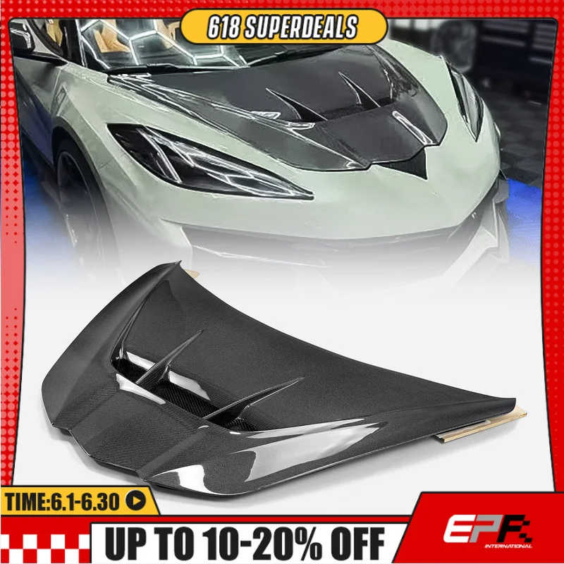 For Corvette C8 Front Hood, ZR1 Type Design, Car Exterior Body Hood, Modification Part
For Corvette C8 Front Hood, ZR1 Type Design, Car Exterior Body Hood, Modification Part