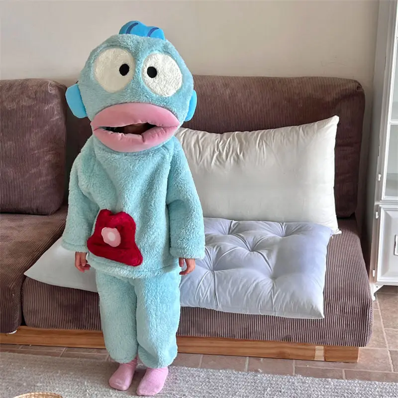 New Sanrio Kawaii Anime Hangyodon Autumn Winter Children Warm Pajama Set Cute Cartoon Sweet Loungewear Lovely Gifts for Girls
New Sanrio Kawaii Anime Hangyodon Autumn Winter Children Warm Pajama Set Cute Cartoon Sweet Loungewear Lovely Gifts for Girls