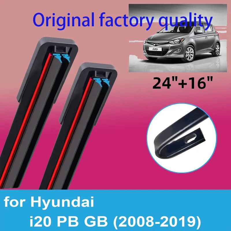 2PCS Car Wiper Blades for 2008-2019 Hyundai i20 PB GB Front Windscreen Windshield Double Rubber Car Accessories 2017 2018 2019
2PCS Car Wiper Blades for 2008-2019 Hyundai i20 PB GB Front Windscreen Windshield Double Rubber Car Accessories 2017 2018 2019