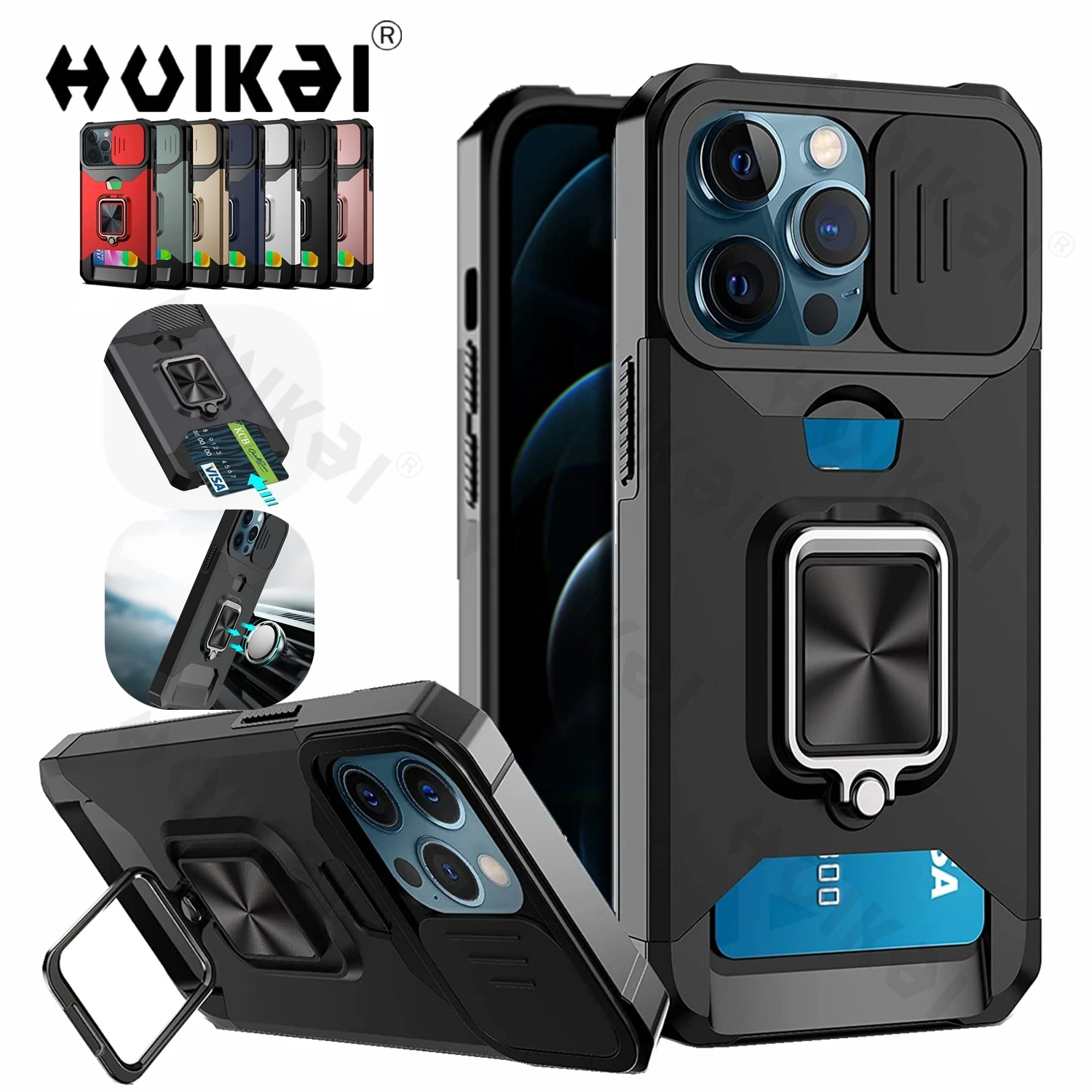 Card Holder Slot Case For iPhone 15 14 13 Pro Max 12 11 XS Sliding Camera Cover Shockproof Heavy Duty Case Military Grade Cover
Card Holder Slot Case For iPhone 15 14 13 Pro Max 12 11 XS Sliding Camera Cover Shockproof Heavy Duty Case Military Grade Cover