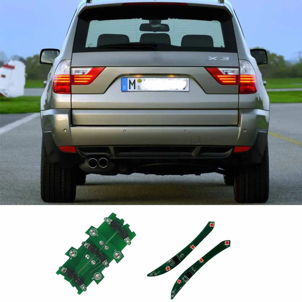 Чип-платы для ремонта задних фонарей L&R для BMW X3 E83 LCI 2006-2010 OE # 7162209 7162210 7162213 7162214 Внутренние наружные задние лампочки
Чип-платы для ремонта задних фонарей L&R для BMW X3 E83 LCI 2006-2010 OE # 7162209 7162210 7162213 7162214 Внутренние наружные задние лампочки