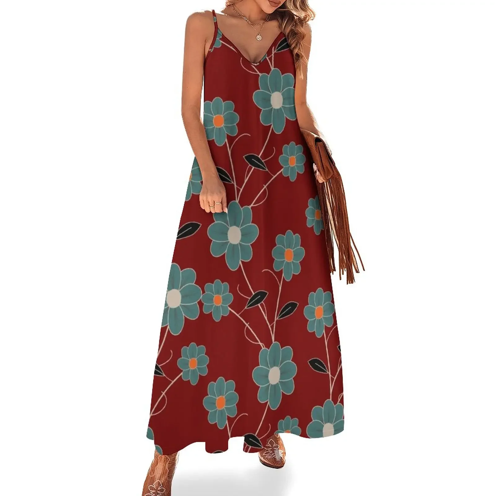 60s Retro Wild Flowers On Red Spring Summer Floral Pattern Sleeveless Dress dresses for prom festival outfit women Dress
60s Retro Wild Flowers On Red Spring Summer Floral Pattern Sleeveless Dress dresses for prom festival outfit women Dress