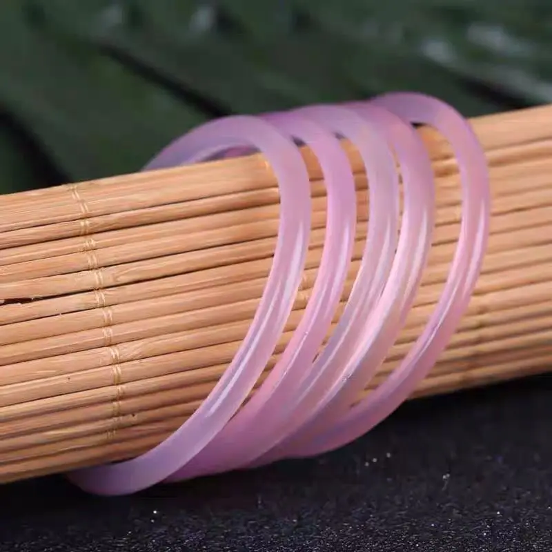Natural Pink Chalcedony Hand Carved Thin Round Bracelet Fashion Boutique Jewelry Trend Women's Agate Bracelet
Natural Pink Chalcedony Hand Carved Thin Round Bracelet Fashion Boutique Jewelry Trend Women's Agate Bracelet