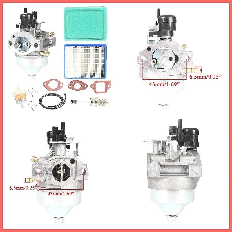 Carburetor for Honda HRR2168VKA HRR2169VYA lawn mower, model 16100-Z8B-871, perfect replacement
Carburetor for Honda HRR2168VKA HRR2169VYA lawn mower, model 16100-Z8B-871, perfect replacement