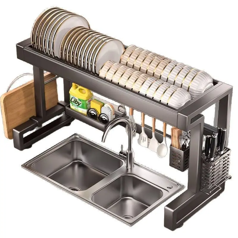 Stainless Steel Kitchen Sink Dish Rack Multifunctional Drain Storage Rack for Dishwashing Basin
Stainless Steel Kitchen Sink Dish Rack Multifunctional Drain Storage Rack for Dishwashing Basin