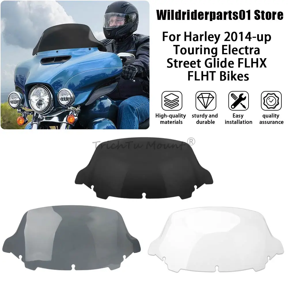 Motorcycle Black/clear Windshield Windscreen ABS Plastic For Harley Touring Street Electra Glide Ultra Limited FLHX 2014+ 10.5"
Motorcycle Black/clear Windshield Windscreen ABS Plastic For Harley Touring Street Electra Glide Ultra Limited FLHX 2014+ 10.5"