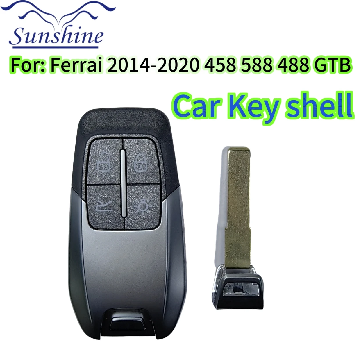 Sunshine car key shell For Replacement Remote Car Key Fob For Ferrari 458 588 488 GTB Replace the key shell
Sunshine car key shell For Replacement Remote Car Key Fob For Ferrari 458 588 488 GTB Replace the key shell