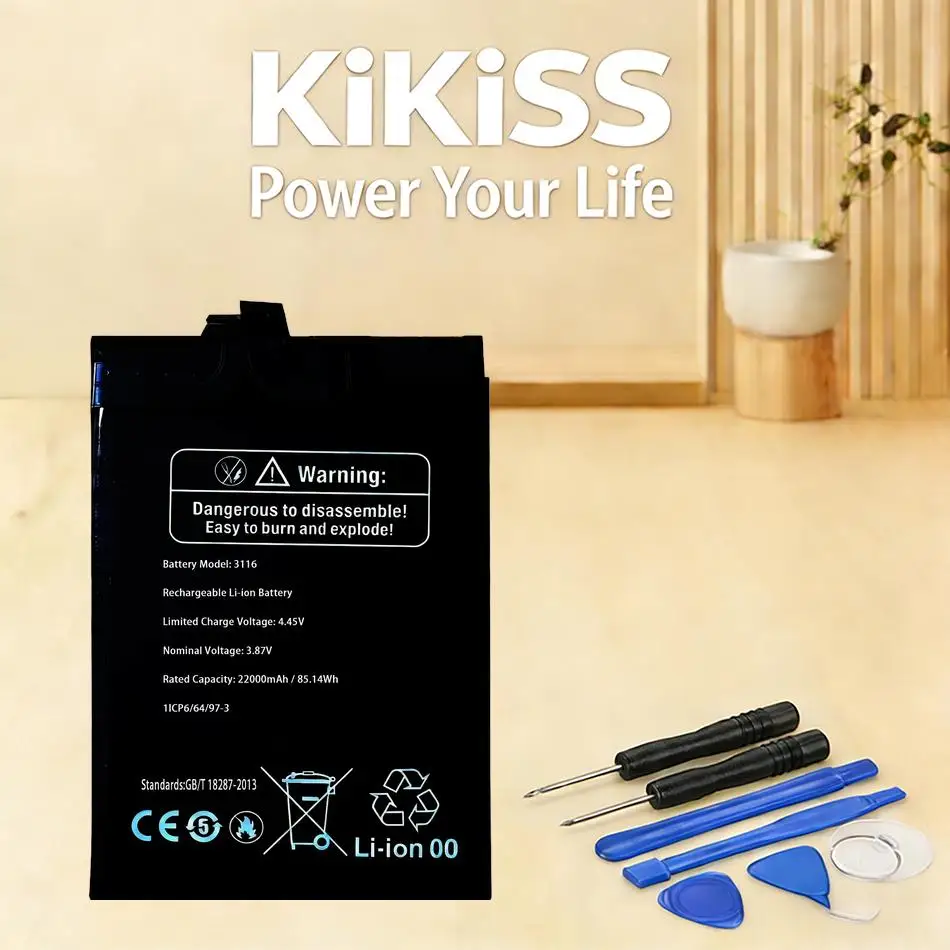 Аккумулятор большой емкости 22000 мАч для мобильного телефона Ulefone Armor 24 3116
Аккумулятор большой емкости 22000 мАч для мобильного телефона Ulefone Armor 24 3116