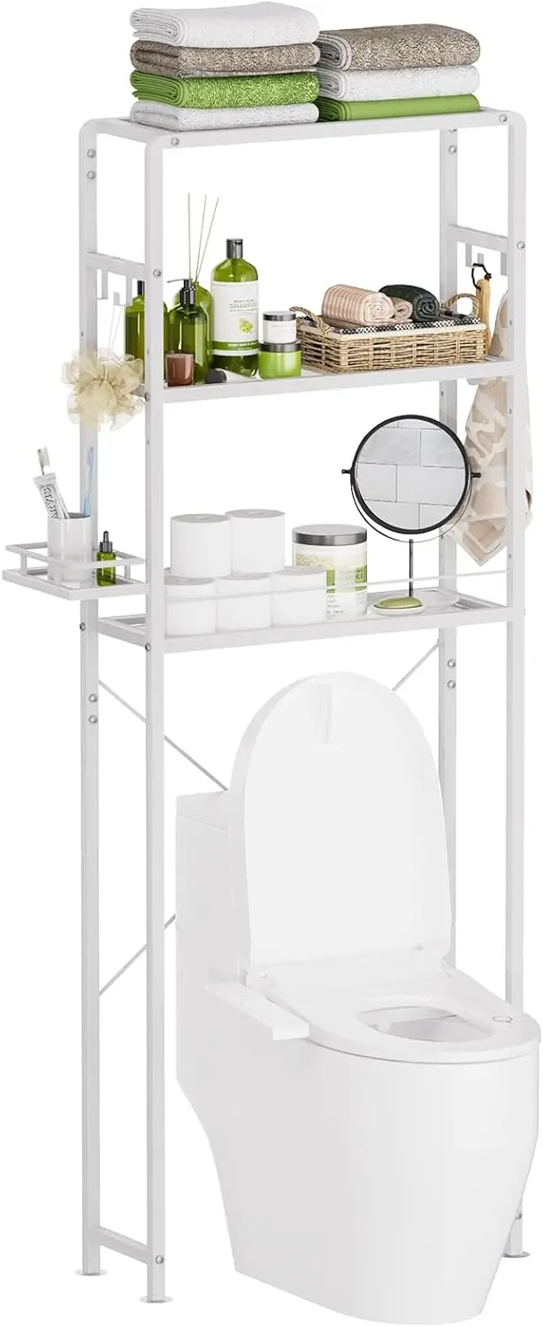 Glass Over the Toilet Shelf, 3-Tier Over-The-Toilet Storage Rack, Adjustable Shelf Bathroom Organizer, White Space Saving She
Glass Over the Toilet Shelf, 3-Tier Over-The-Toilet Storage Rack, Adjustable Shelf Bathroom Organizer, White Space Saving She