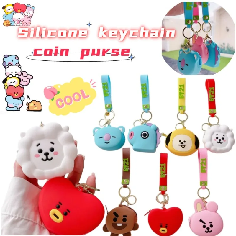BT21 Koya RJ Shooky Anime Cartoon Merchandise Cute Creative Fashion Student Loose Change Keychain Coin Purse Holiday Gift
BT21 Koya RJ Shooky Anime Cartoon Merchandise Cute Creative Fashion Student Loose Change Keychain Coin Purse Holiday Gift