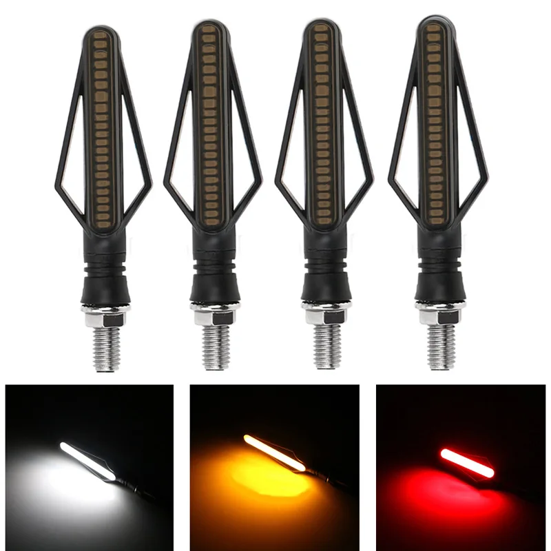 2Pcs Turn Signal lights 12V Suitable for Motorcycle Modification 24LED Dual Color Flow Direction Indicator Light Brake Lamp
2Pcs Turn Signal lights 12V Suitable for Motorcycle Modification 24LED Dual Color Flow Direction Indicator Light Brake Lamp
