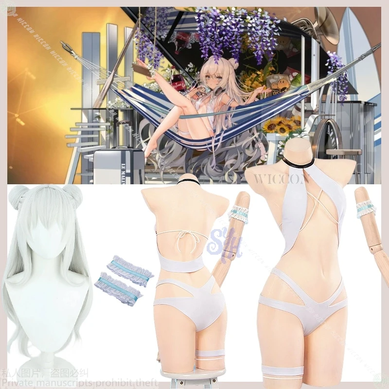 Azur Lane MNF Le Malin Cosplay Anime Costume 코스프레 Sexy White Bikini Summer Swimwear Cute Lingerie Halloween
Azur Lane MNF Le Malin Cosplay Anime Costume 코스프레 Sexy White Bikini Summer Swimwear Cute Lingerie Halloween