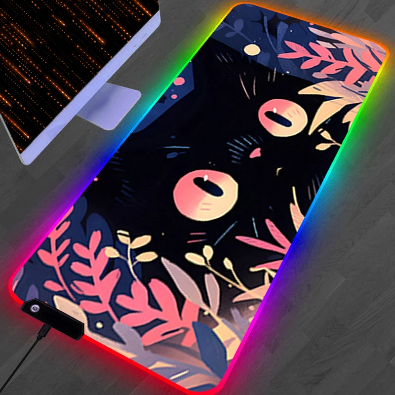 RGB LED Mouse Pad Laptop Rubber Extended Pad Desk Mouse Mat Computer Gamer Anime Mousepad PC Accessories Flower Cat Keyboard Pad
RGB LED Mouse Pad Laptop Rubber Extended Pad Desk Mouse Mat Computer Gamer Anime Mousepad PC Accessories Flower Cat Keyboard Pad