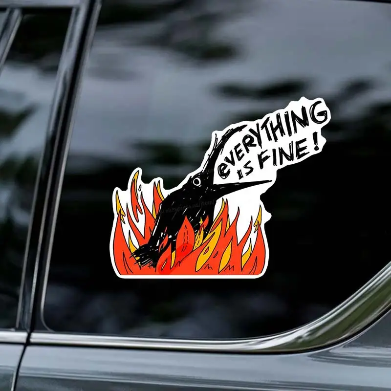 Funny Everything is Fine Car Sticker-Cool Crow Vinyl Waterproof Styling Automobiles Motorcycle Exterior Accessories SH611
Funny Everything is Fine Car Sticker-Cool Crow Vinyl Waterproof Styling Automobiles Motorcycle Exterior Accessories SH611