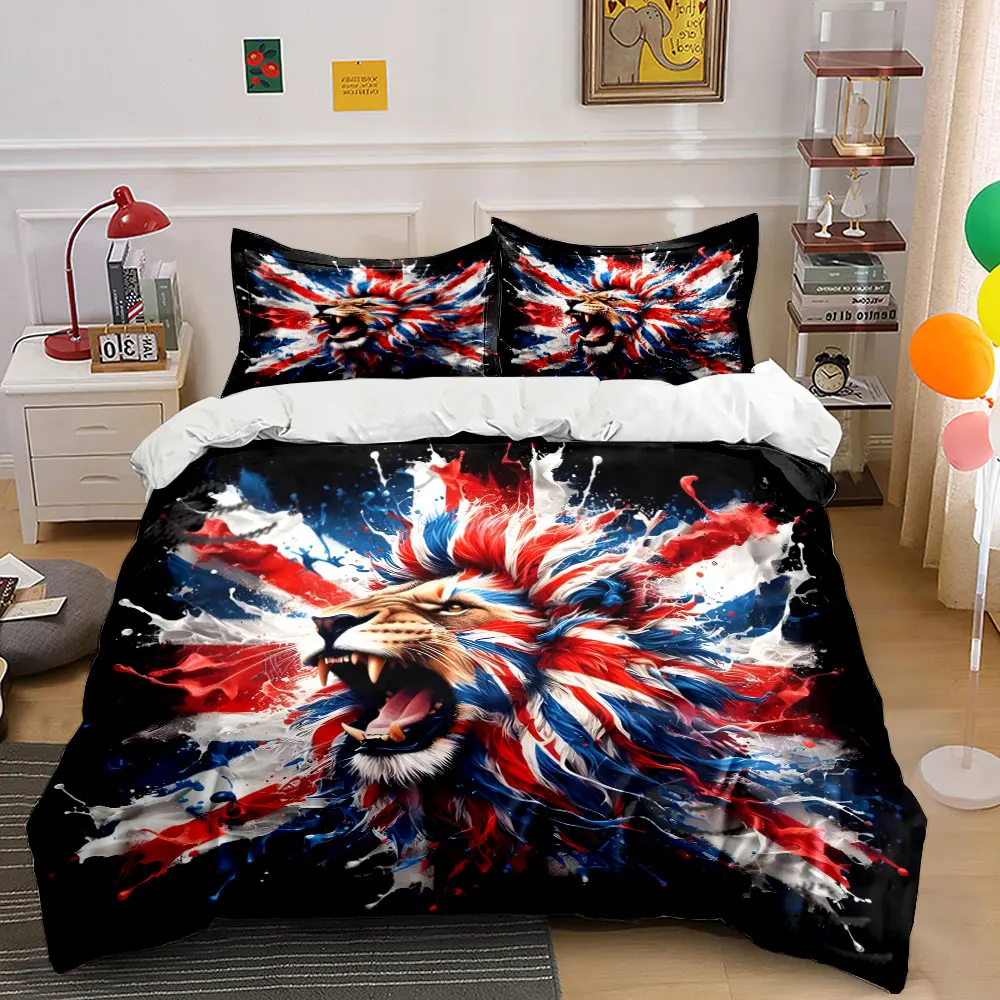 "Bold Lion Art for Interiors" Exquisite three-piece bedding set gift for kids and adults
"Bold Lion Art for Interiors" Exquisite three-piece bedding set gift for kids and adults