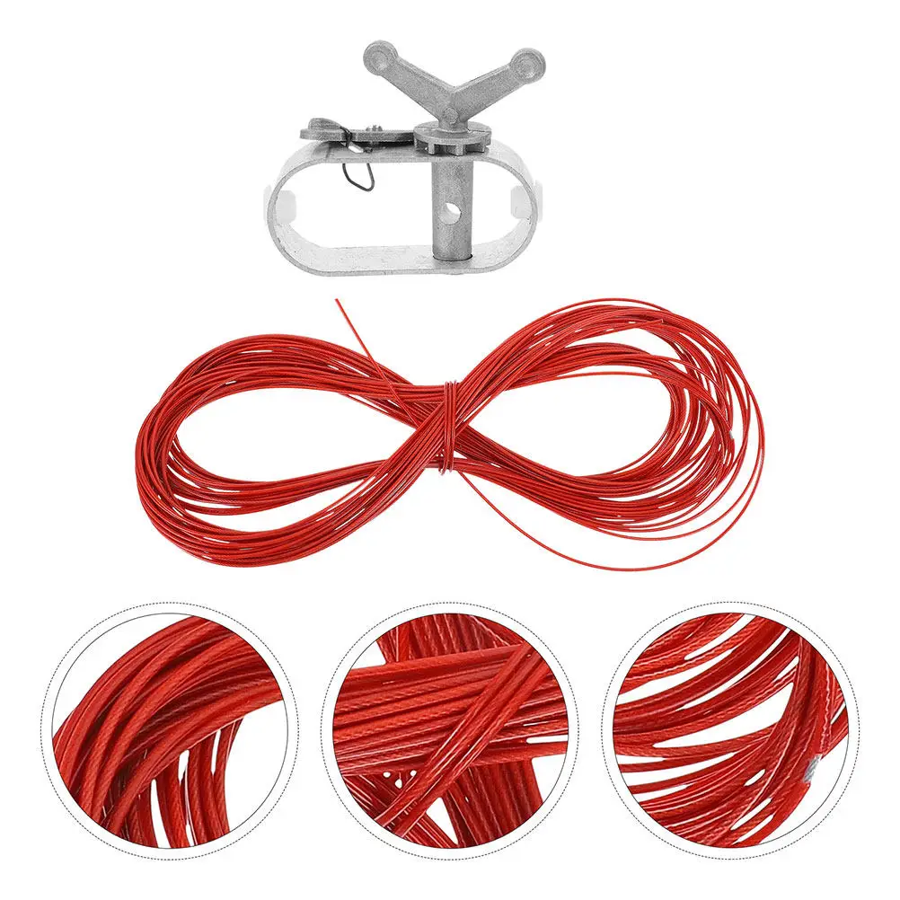 1Set Heavy Duty Pool Cover Cable Winch Kit with 6-Coil Steel Cable Hot Melt Coated for Above Ground Swimming Pools Winter Safety
1Set Heavy Duty Pool Cover Cable Winch Kit with 6-Coil Steel Cable Hot Melt Coated for Above Ground Swimming Pools Winter Safety