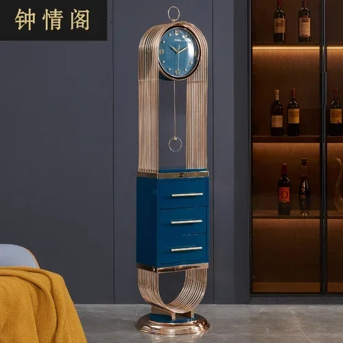 Modern Metal the Grandfather Clock Living Room Home Fashion Personality Big Clock Creative Simple Vertical Pendulum Clock
Modern Metal the Grandfather Clock Living Room Home Fashion Personality Big Clock Creative Simple Vertical Pendulum Clock