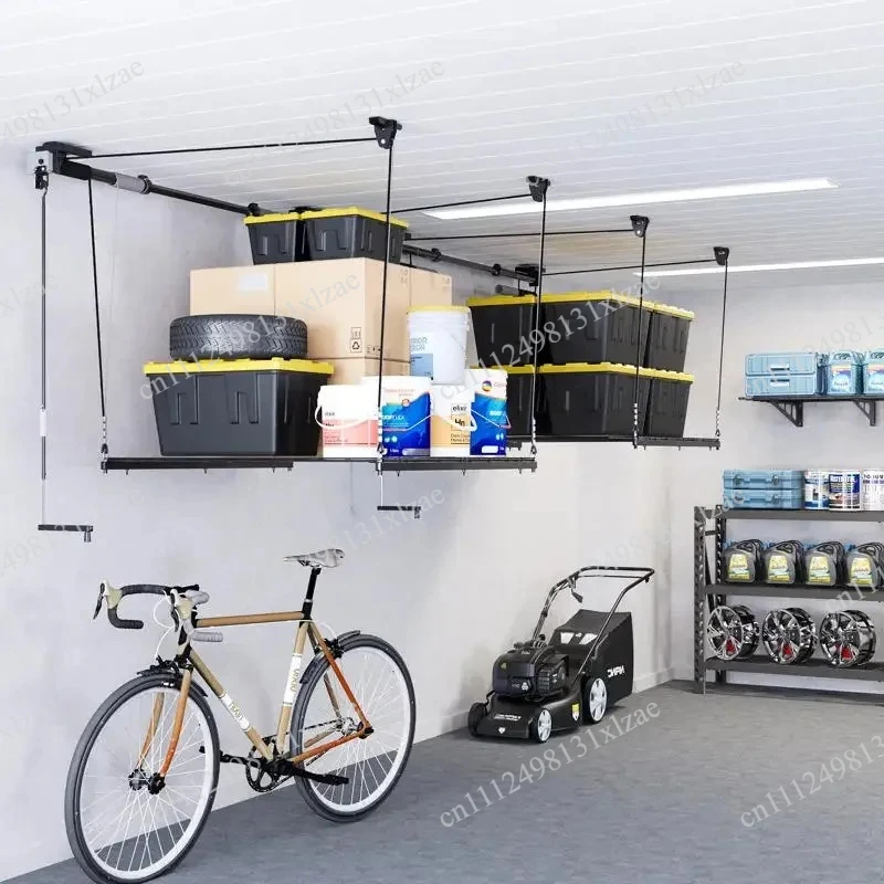 4x4 ft Overhead Garage Storage Lift with Height Adjustment, Customizable Ceiling Mount Rack for Secure & Convenient Storage
4x4 ft Overhead Garage Storage Lift with Height Adjustment, Customizable Ceiling Mount Rack for Secure & Convenient Storage