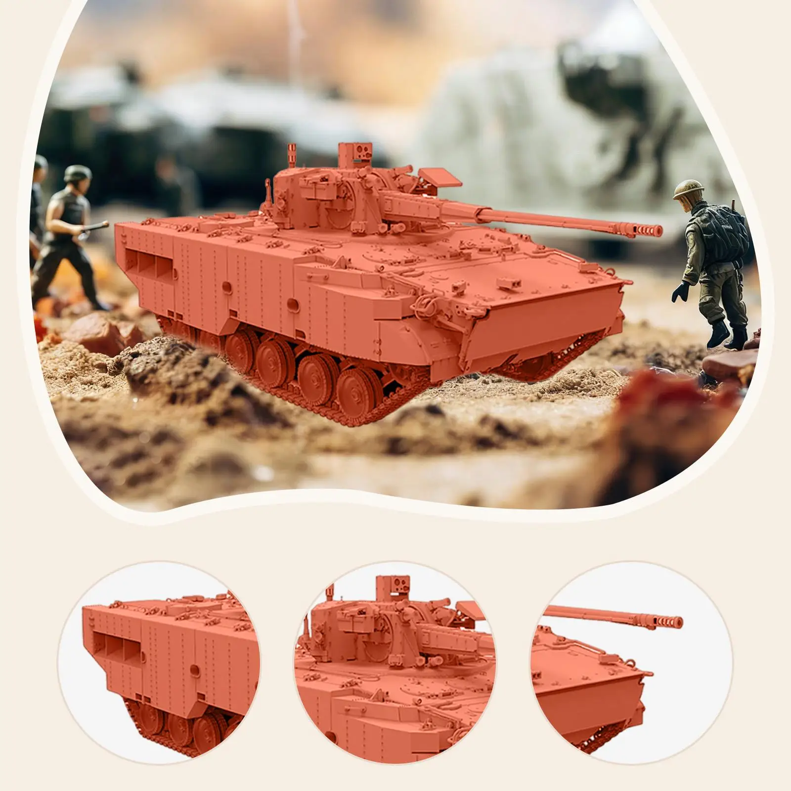 1/72 Armored Tank Model Tracked Crawler Chariot DIY Assemble Miniature Armored Vehicles for Boys Kids Display Gift Collection
1/72 Armored Tank Model Tracked Crawler Chariot DIY Assemble Miniature Armored Vehicles for Boys Kids Display Gift Collection