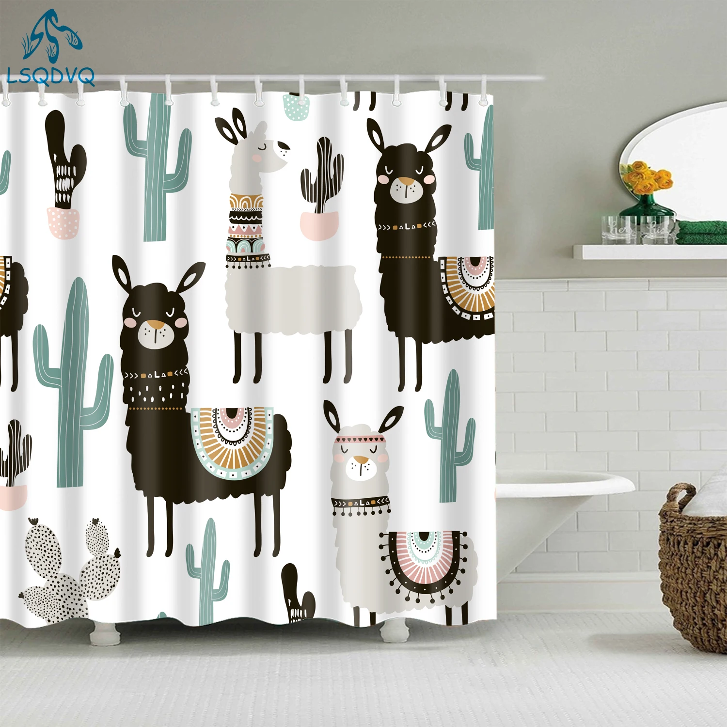 Занавеска для душа из полиэстера, водонепроницаемая, с мультяшными животными, кошкой, слоном, оленем, жирафом, s Водонепроницаемая занавеска для ванной, 12 крючков
Занавеска для душа из полиэстера, водонепроницаемая, с мультяшными животными, кошкой, слоном, оленем, жирафом, s Водонепроницаемая занавеска для ванной, 12 крючков