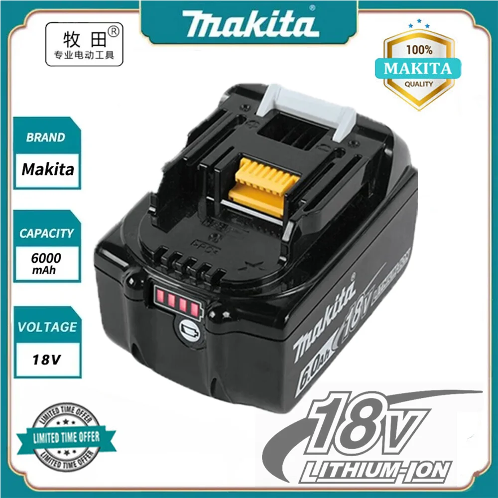 Genuine makita Battery BL1860 BL1850B BL1850 BL1840 BL1830 screwdriver battery & charger 18v Replacement Power Tool Batteries
Genuine makita Battery BL1860 BL1850B BL1850 BL1840 BL1830 screwdriver battery & charger 18v Replacement Power Tool Batteries