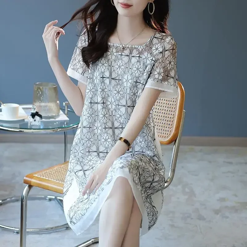 Elegant Square Collar Gauze Hollow Out Lace Vintage Dress Women Clothing 2024 New Loose Office Lady Short Sleeve Dresses CY405
Elegant Square Collar Gauze Hollow Out Lace Vintage Dress Women Clothing 2024 New Loose Office Lady Short Sleeve Dresses CY405