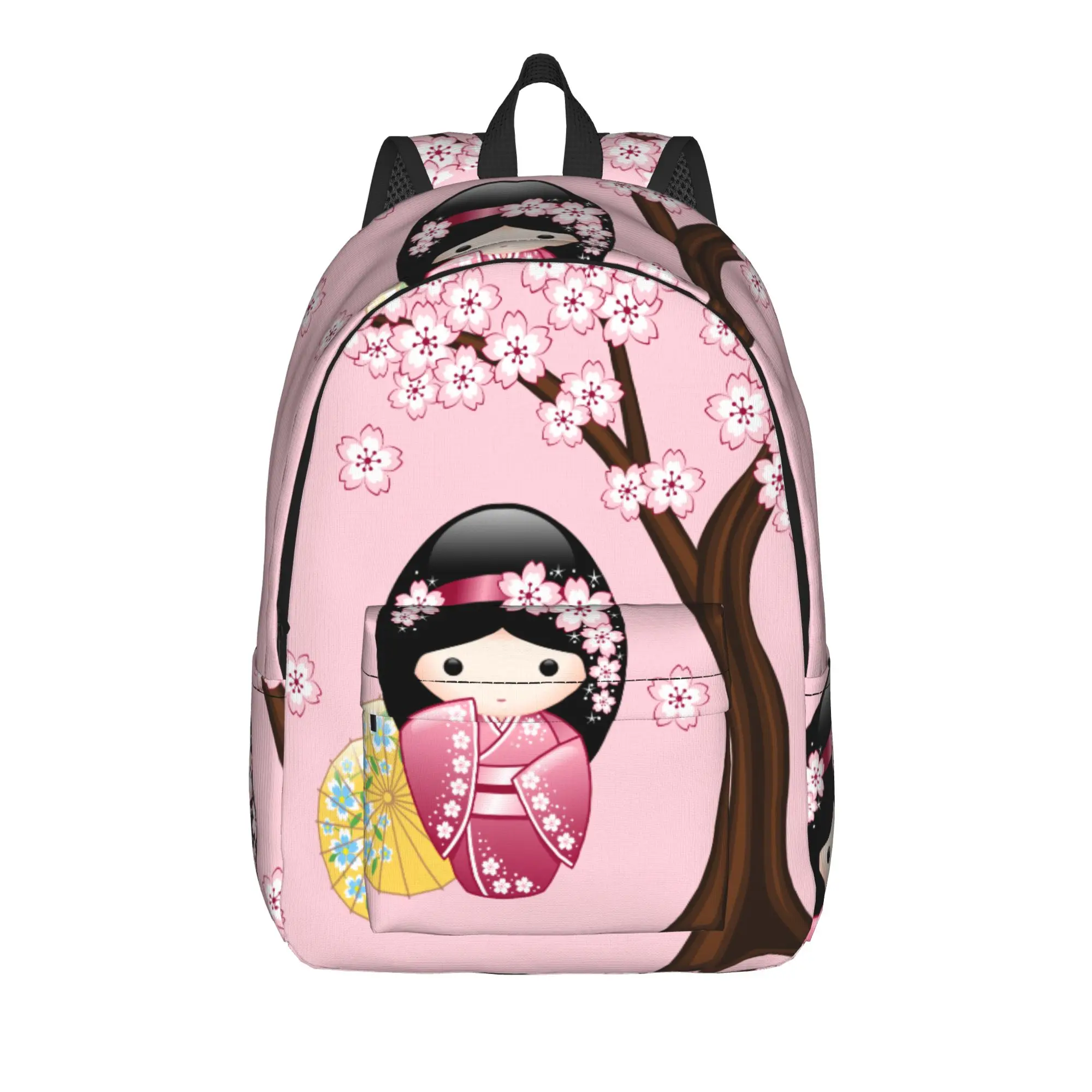 Sakura Kokeshi Doll Backpack for Men Women Teenage High School Business Daypack Cute Japanese Girl Laptop Computer Canvas Bags
Sakura Kokeshi Doll Backpack for Men Women Teenage High School Business Daypack Cute Japanese Girl Laptop Computer Canvas Bags