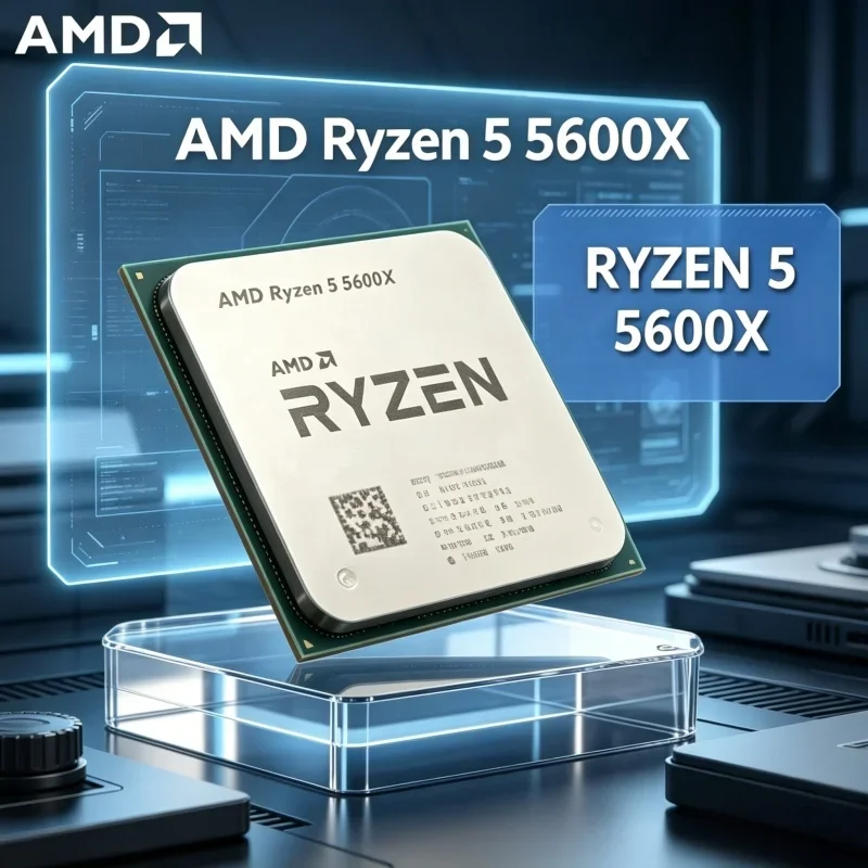 AMD Ryzen 5 5600X AM4 Socket CPU 6 Core 12 Thread 3.7GHz Base 4.6GHz Boost 7NM Technology Gaming Desktop Processor No Box
AMD Ryzen 5 5600X AM4 Socket CPU 6 Core 12 Thread 3.7GHz Base 4.6GHz Boost 7NM Technology Gaming Desktop Processor No Box