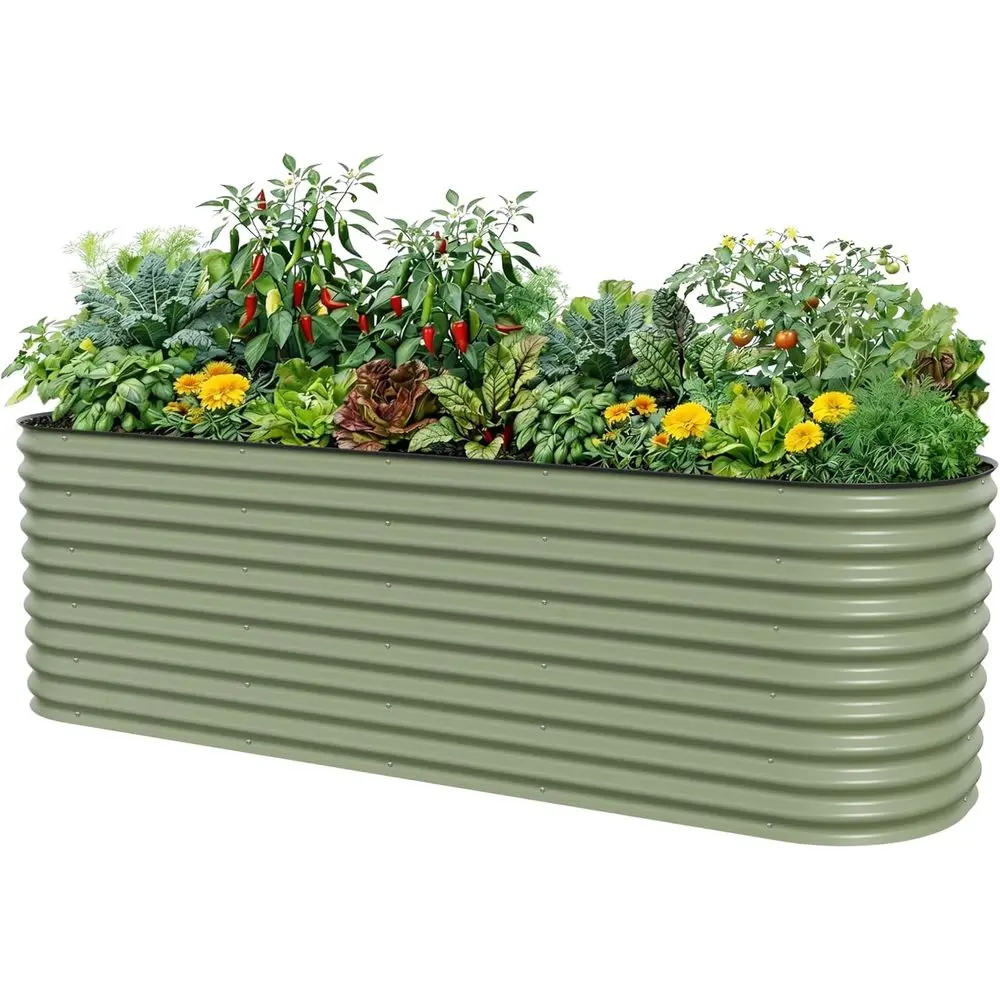 48 Tall Outdoor Raised Garden Bed Kit, 4ft x 8ft x 2.7ft Deep Planter Box, Perfect for Vegetables and Fruits - Olive Green
48 Tall Outdoor Raised Garden Bed Kit, 4ft x 8ft x 2.7ft Deep Planter Box, Perfect for Vegetables and Fruits - Olive Green