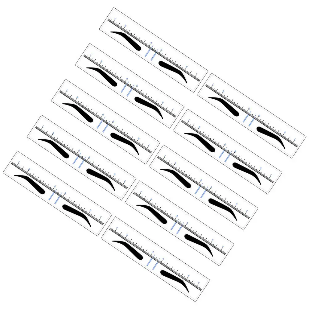 10Pcs Eyebrow Ruler Plastic Stencils Easy Use Eyebrow Shaping Guide Template Professional Symmetrical Drawing Makeup Tool
10Pcs Eyebrow Ruler Plastic Stencils Easy Use Eyebrow Shaping Guide Template Professional Symmetrical Drawing Makeup Tool