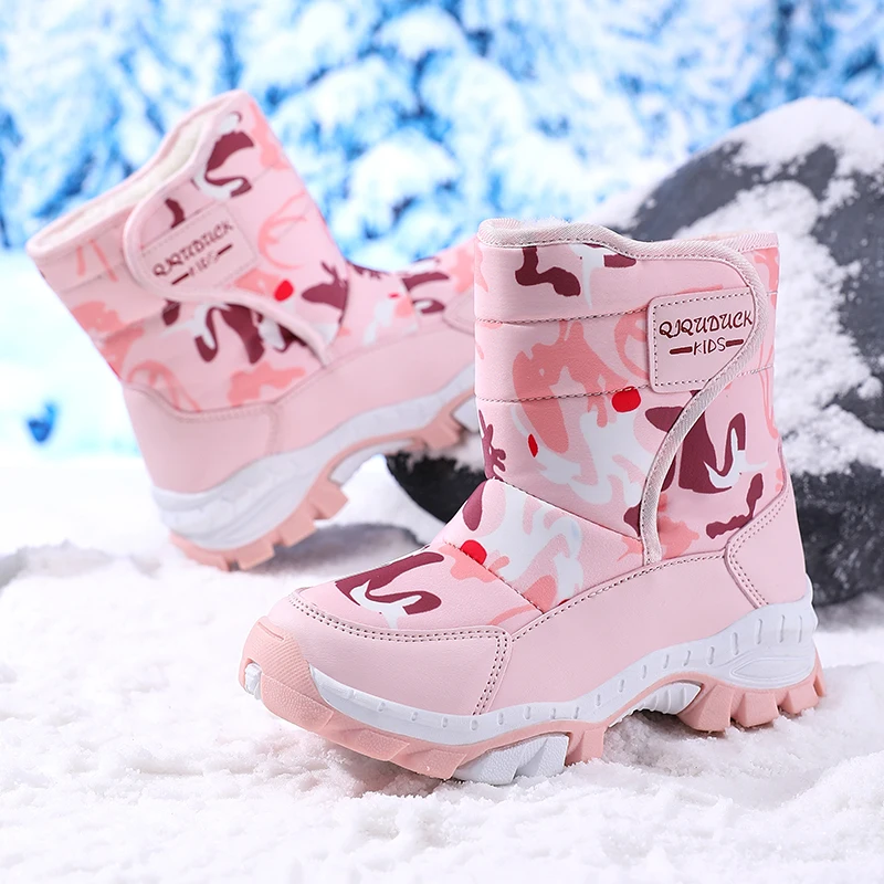 Girls Winter Boots Pink Camouflage Snow Shoes Warm Waterproof Anti Slip Sole Kids Outdoor Fashion Boots for Cold Weather Wear
Girls Winter Boots Pink Camouflage Snow Shoes Warm Waterproof Anti Slip Sole Kids Outdoor Fashion Boots for Cold Weather Wear