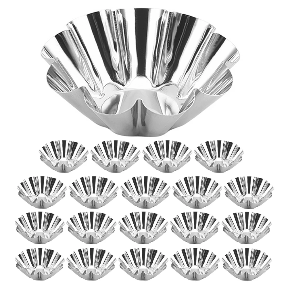 20pcs Baking Mold Jelly Molds Desserts Stainless Steel Egg Tart Mold Pudding Cup Moulds Cakes Pans Non Stick Pastry Cooking Flat
20pcs Baking Mold Jelly Molds Desserts Stainless Steel Egg Tart Mold Pudding Cup Moulds Cakes Pans Non Stick Pastry Cooking Flat