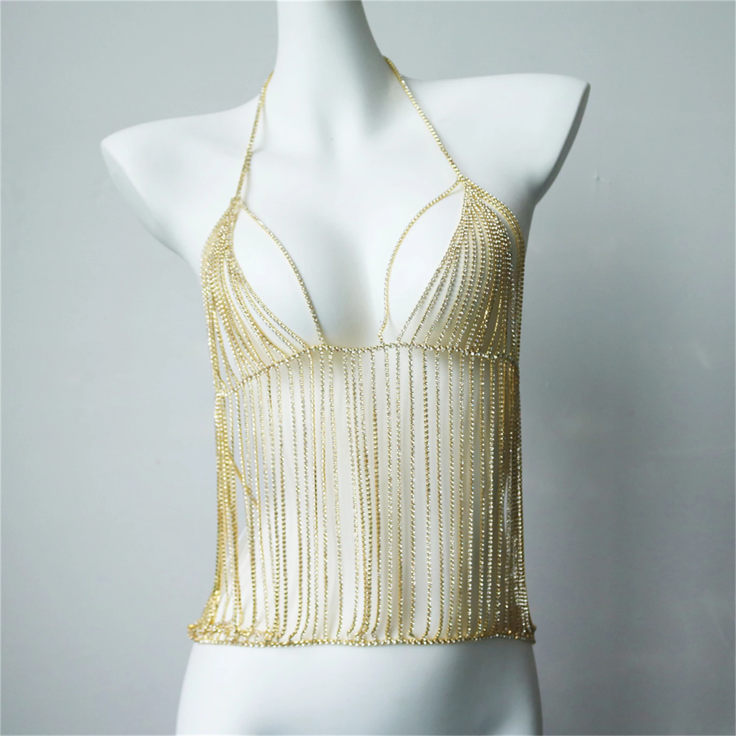 Sexy Luxury Corset Bra Shining Rhinestone studded tassel Body Chain Summer Beach Fashion Chest Chain
Sexy Luxury Corset Bra Shining Rhinestone studded tassel Body Chain Summer Beach Fashion Chest Chain