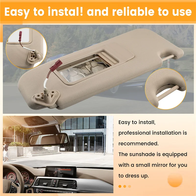 Бежевые автомобильные передние солнцезащитные козырьки для BMW 3-SERIES E90 E91 X1 E84 
Бежевые автомобильные передние солнцезащитные козырьки для BMW 3-SERIES E90 E91 X1 E84