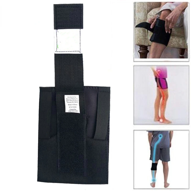 1Pc Therapeutic Brace Point Pad Kneepad Leg Black Presssure Brace Acupressure Sciatic Nerve Magnetic Knee Pads TV Products