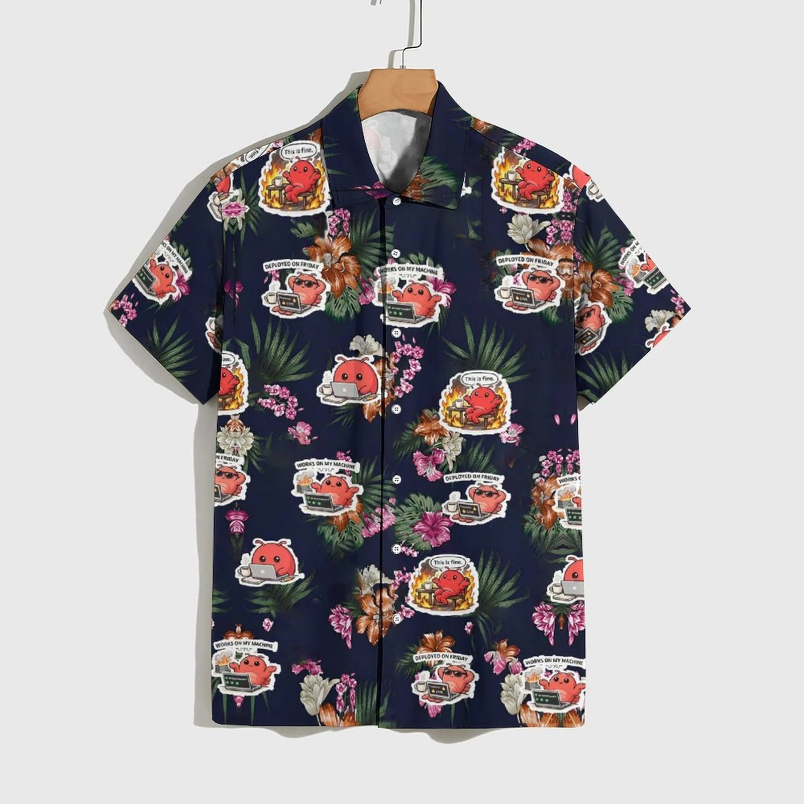 Hot Cartoon Meme Crayfish AI Lobster Hawaiian Shirt For Unisex Clothing Seafood Tropical Palm Tree Graphic Shirts OpenClaw Tops
Hot Cartoon Meme Crayfish AI Lobster Hawaiian Shirt For Unisex Clothing Seafood Tropical Palm Tree Graphic Shirts OpenClaw Tops