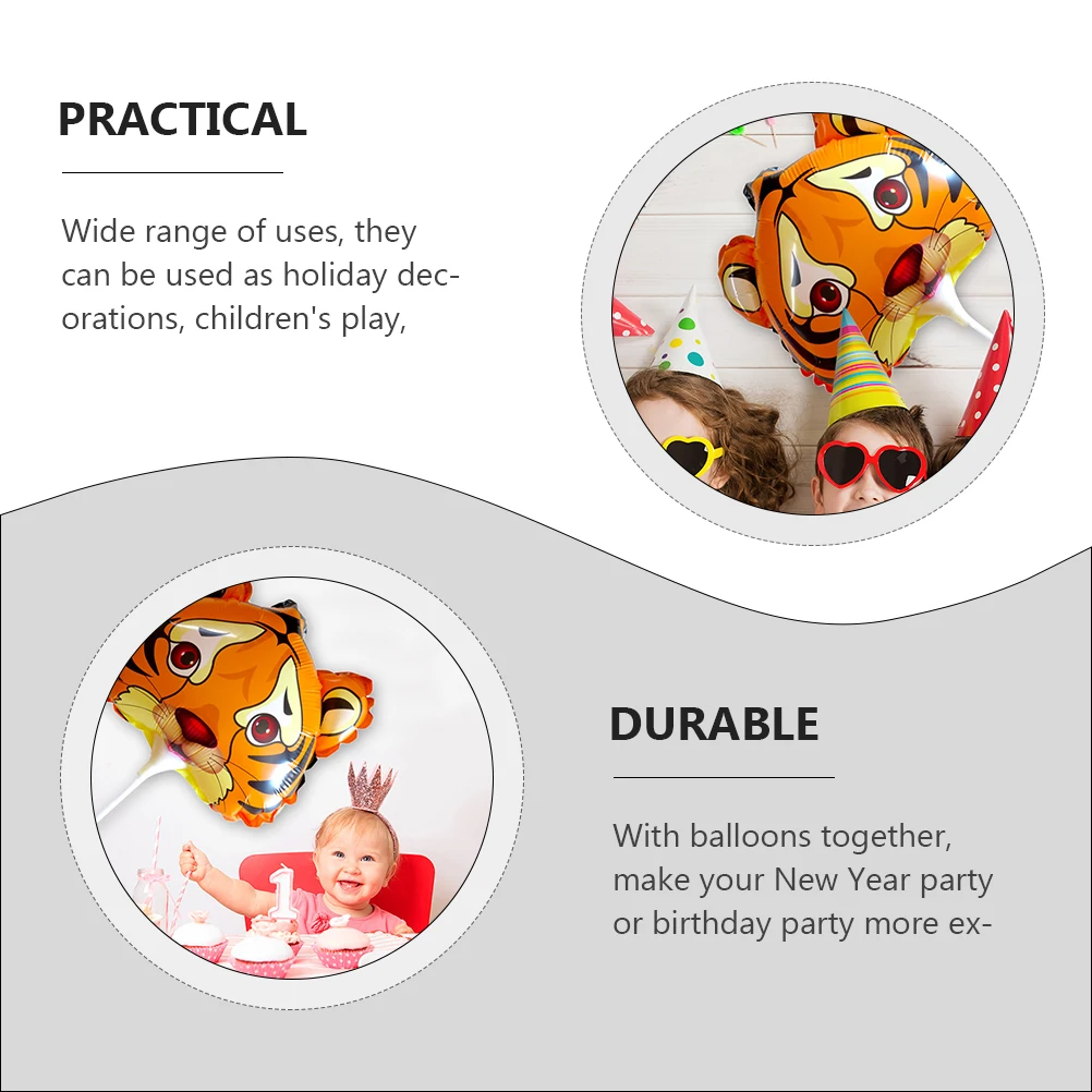 10pcs Tiger Balloons Inflatable Air Balloons New Year Party Supplies Animal Theme Foil Decoration For Birthday Holiday
10pcs Tiger Balloons Inflatable Air Balloons New Year Party Supplies Animal Theme Foil Decoration For Birthday Holiday