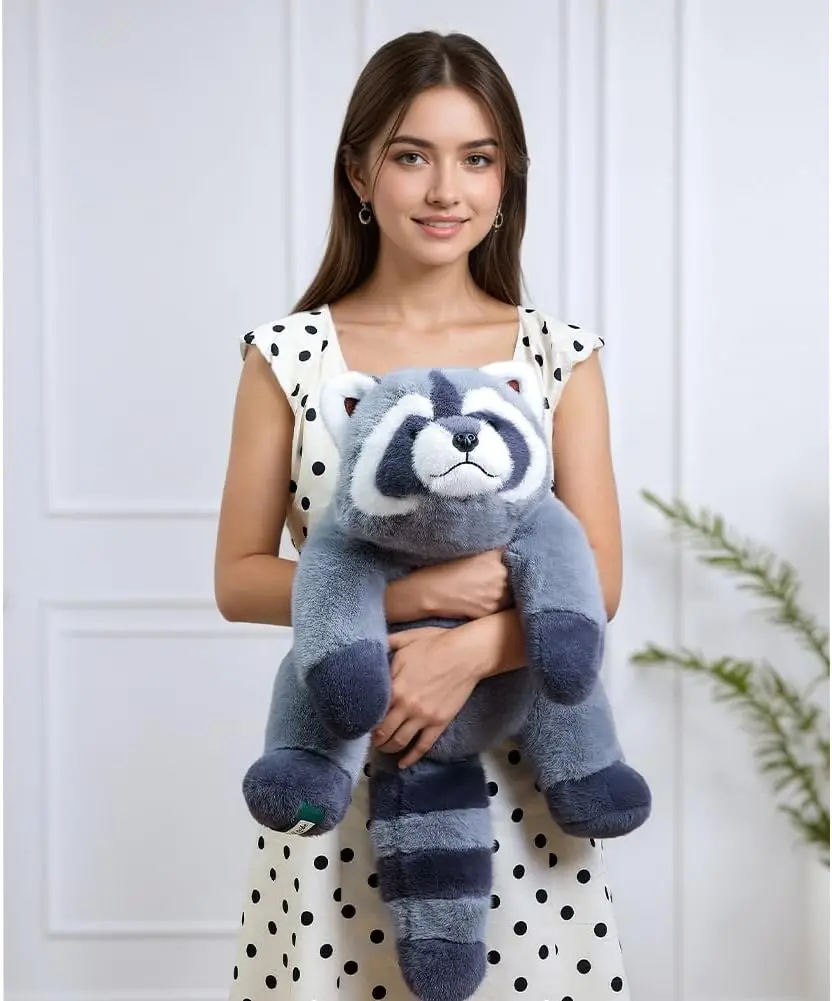 Realistic Raccoon Plush, 25.5in Cute Stuffed Animal Body Pillow, Soft Hugging Toy for Kids, Bed Decor Birthday Gift
Realistic Raccoon Plush, 25.5in Cute Stuffed Animal Body Pillow, Soft Hugging Toy for Kids, Bed Decor Birthday Gift
