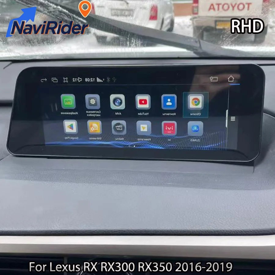 RHD 12.3" For Lexus RX RX330 RX350 2016-2019 Android Autoradio GPS Car Multimedia Player Wireless Carplay Navigation Stereo DSP