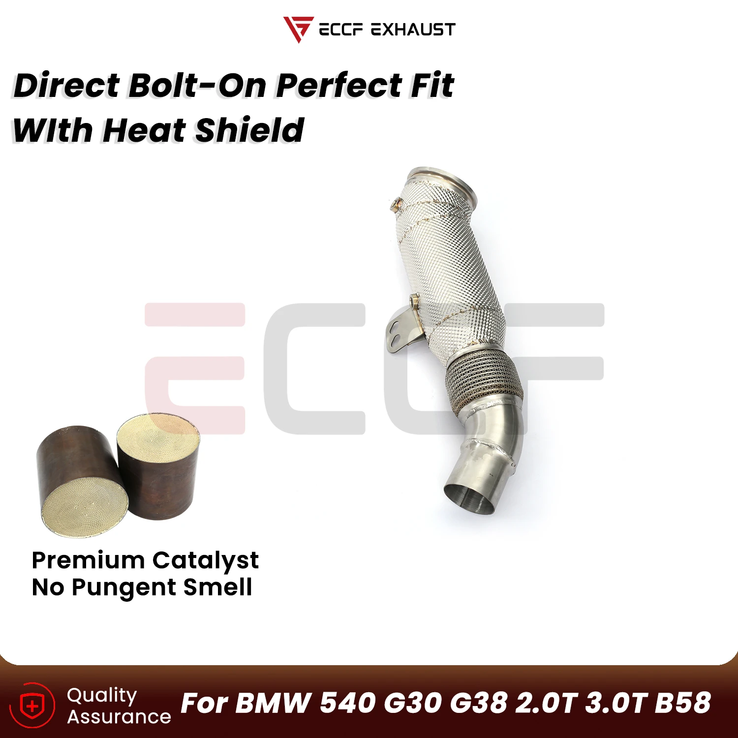 Sporty Downpipe with Heat Insulation For BMW 540 G30 G38 2.0T 3.0T B58 Aggressive Sound Plug and Play Upgrade Performance
Sporty Downpipe with Heat Insulation For BMW 540 G30 G38 2.0T 3.0T B58 Aggressive Sound Plug and Play Upgrade Performance